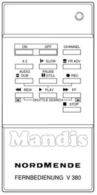 Original remote control THOMSON V 380 (272444) Original remote control THOMSON V 380 (272444)
