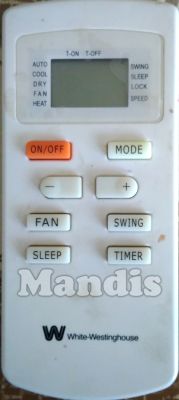 Original remote control WHITE WESTINGHOUSE AWGE3000BC