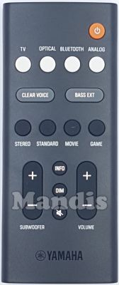 Original remote control YAMAHA VDQ7610 (VDQ76100)