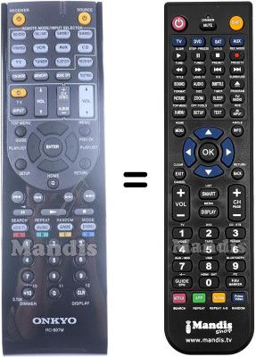 Replacement remote control RC-897M