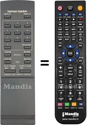 Replacement remote control HD400-HD800