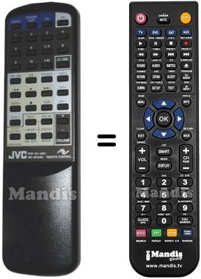 Replacement remote control 416VBKEFM