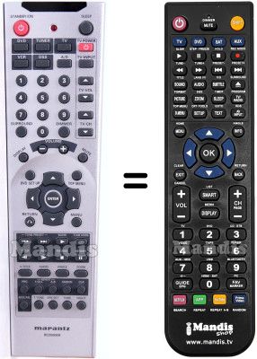 Replacement remote control RC2500ER