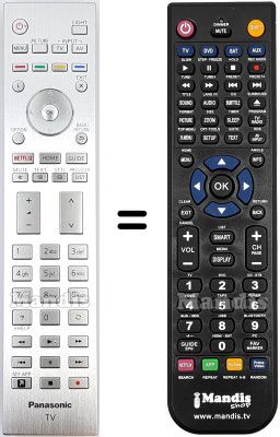 Replacement remote control Panasonic N2QAYA000213