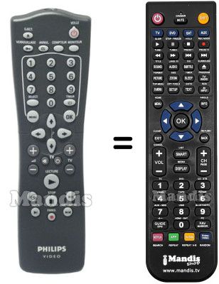 Replacement remote control RT25198104