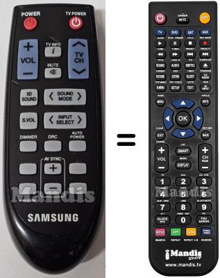 Replacement remote control Samsung AH59-02378A