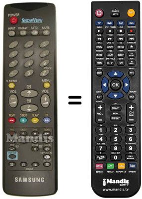 Replacement remote control 00006 A