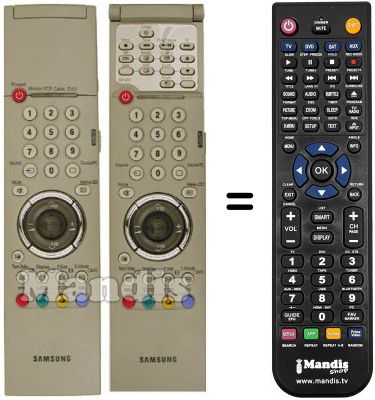 Replacement remote control Samsung PS 42P2STX