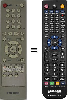 Replacement remote control Samsung TX 14P1DF