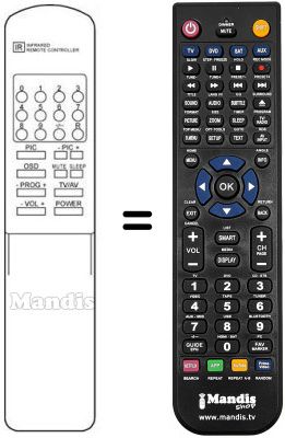 Replacement remote control 4214 Replacement remote control 4214