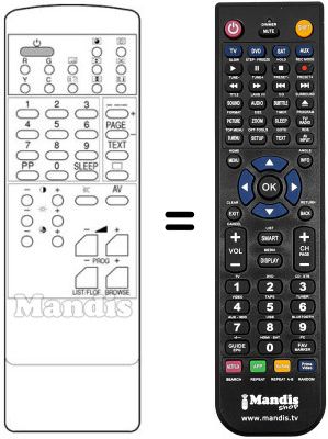 Replacement remote control 04.12.118
