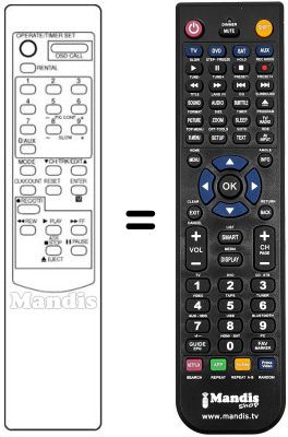 Replacement remote control Audiosonic MV 207