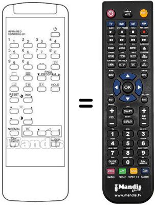 Replacement remote control 076100R003