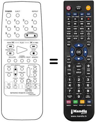 Replacement remote control Sinudyne SV 9084
