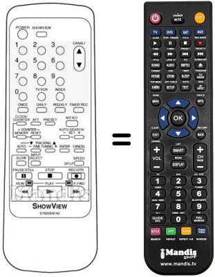 Replacement remote control Sinudyne SV 9088
