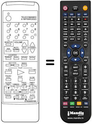 Replacement remote control 076G020160