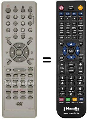 Replacement remote control 076N0GY030