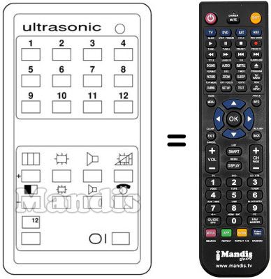 Replacement remote control 3405 / 0120.37