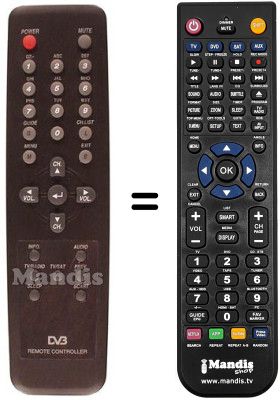 Replacement remote control 1000 IR