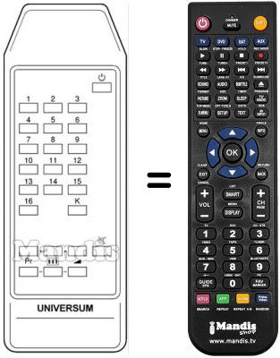 Replacement remote control 105-520L