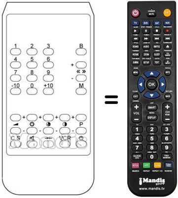 Replacement remote control 105-523H