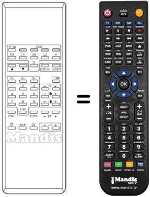 Replacement remote control 1050-1884