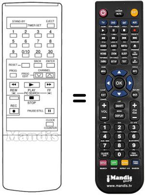 Replacement remote control 108 019 300