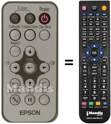 Replacement remote control Epson S1 H