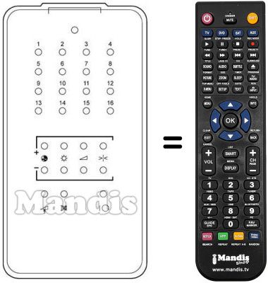 Replacement remote control T80