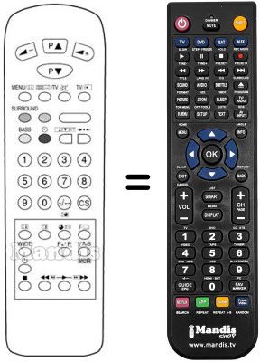 Replacement remote control 1AV0U10B09700