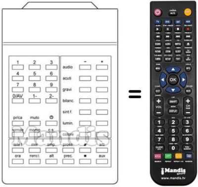 Replacement remote control 210 1001-10