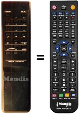 Replacement remote control 240387