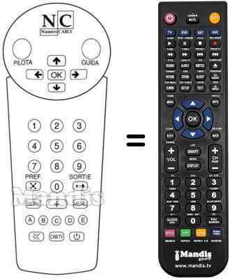 Replacement remote control 3128 147 10741