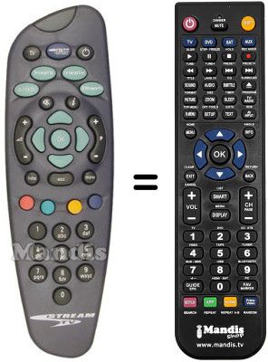 Replacement remote control 3128 147 12382