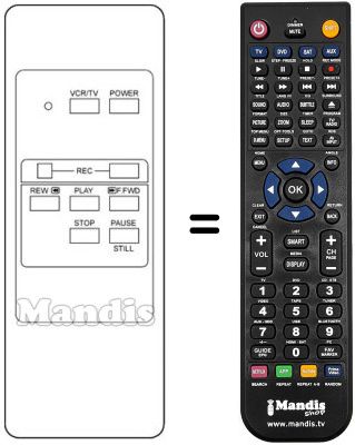 Replacement remote control 38 1126