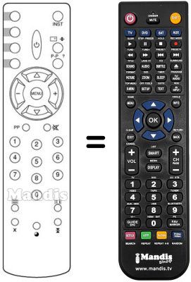 Replacement remote control Sinudyne JAZZ TLV 21310