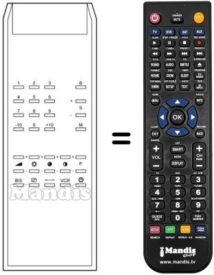 Replacement remote control 39 PROGR