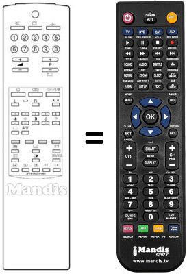 Replacement remote control Samsung CX 6833ZN