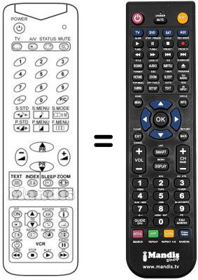 Replacement remote control 3F14-00050-040