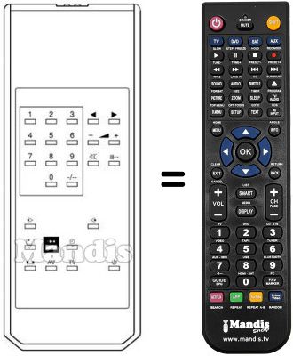 Replacement remote control LOGICOMPUTER
