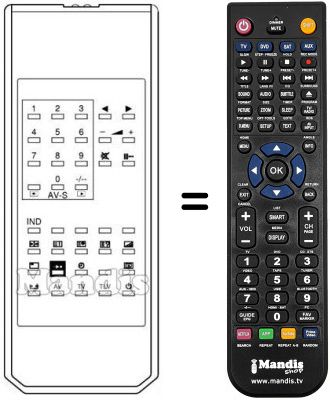 Replacement remote control 40 / 100 SPAGNA