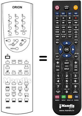 Replacement remote control Orion G 773