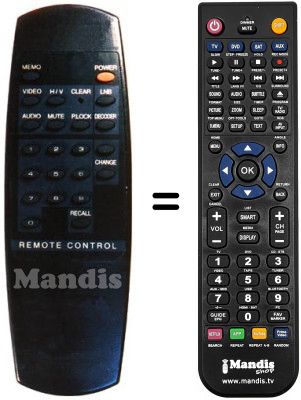 Replacement remote control 5500