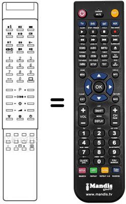 Replacement remote control 5652 20 77