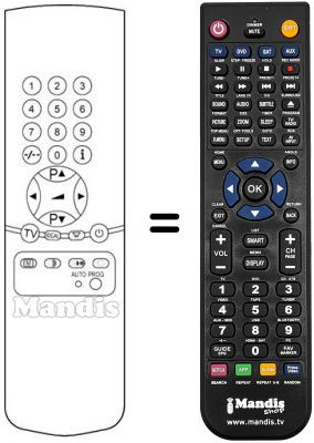 Replacement remote control SM 1
