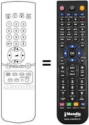 Replacement remote control ST 1