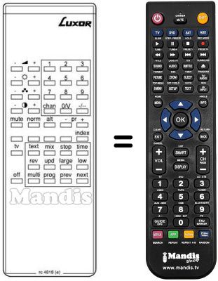 Replacement remote control IL 1 SK