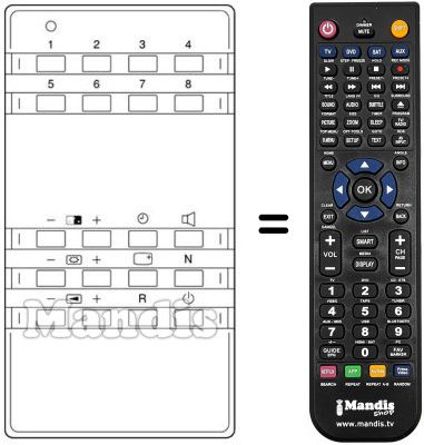 Replacement remote control 6043011