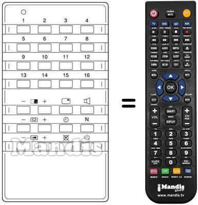 Replacement remote control Luma LF 67 H 90