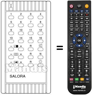 Replacement remote control 1G / PALL